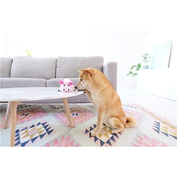 Dog Toys Plush Squeaky Pig, Small Size, Pet Surprise, NEW - Picture 4 of 6